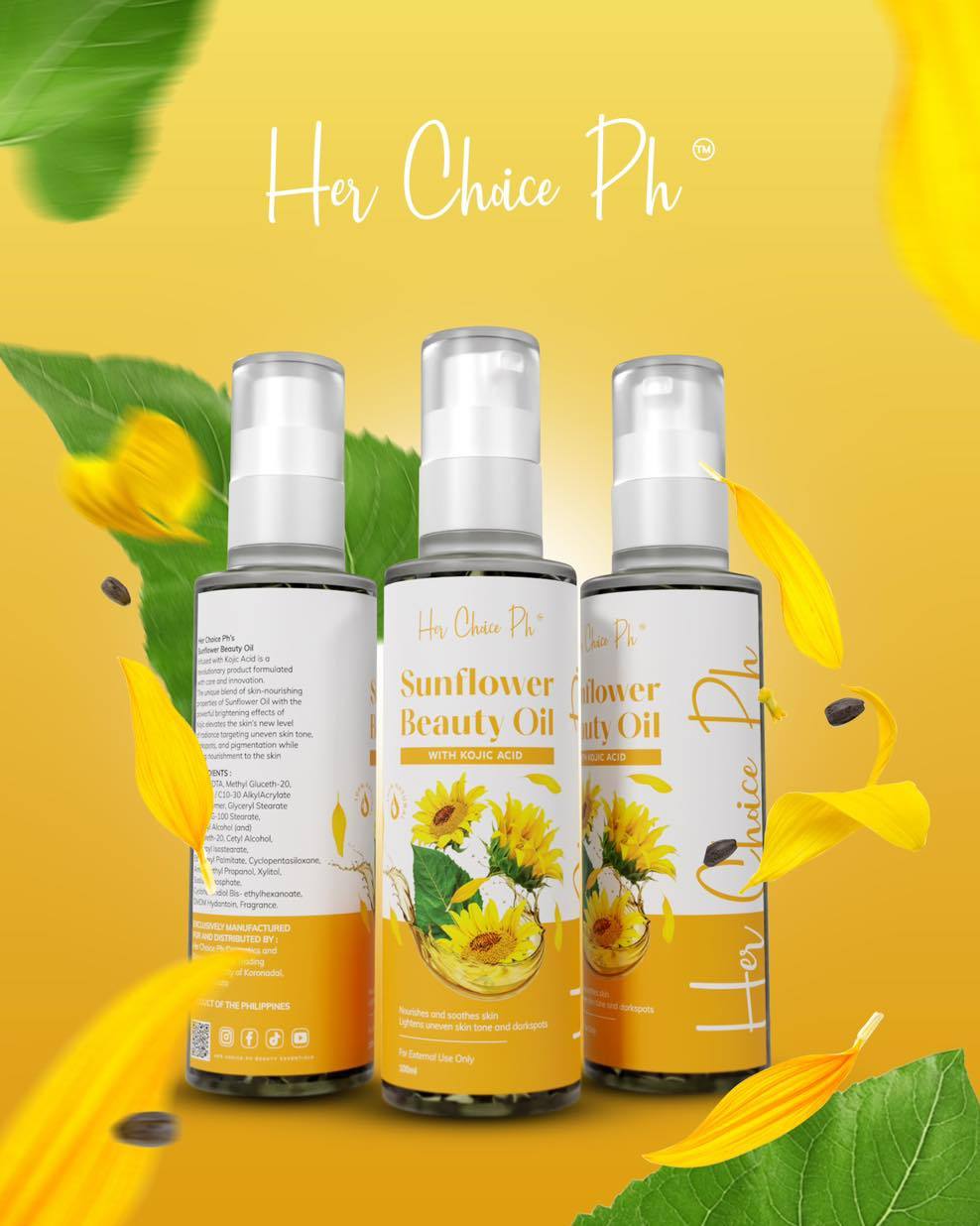 Her Choice Sunflower Beauty Oil 100mL